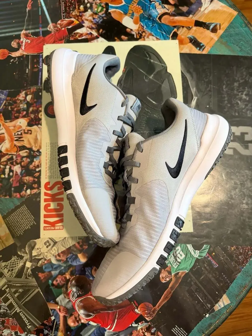 Nike Flex Control 4 Men's Workout Shoes Light Smoke Grey Black